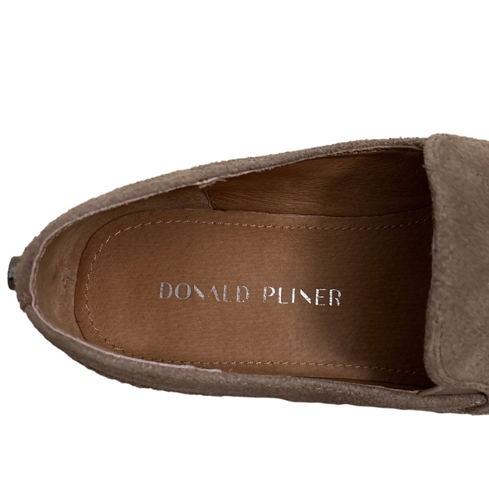Donald Pliner Wallis Tan Biscotti Suede Platform Slip On Loafers Women’s Size 9 - Picture 13 of 14